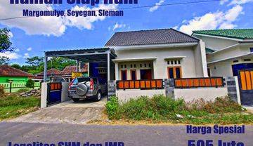 Rumah Siap Huni di Seyegan Free Kanopi, Jet Pump Dan Water Heater