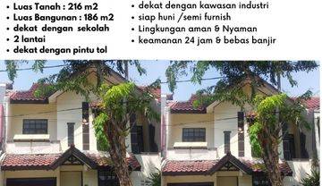 Disewakan Rumah 2 Lantai di Taman Beverly Lippo Cikarang