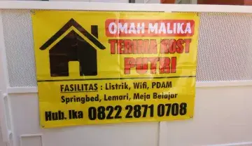 Kost Muslimah 200m dr kampus Unisma