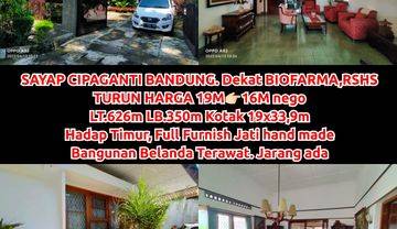 Rumah Antik ,Asri di Cipaganti jual cepat,turun harga!BANGUNAN Belanda