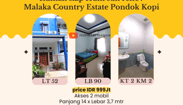 Rumah Malaka Country Estate Sdh Renov Siap Huni Pondok Kopi
