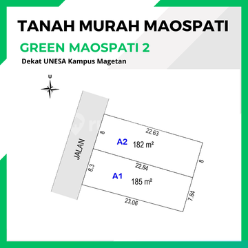 1 Menit Unesa Kampus Magetan, Tanah Murah, Maospati 