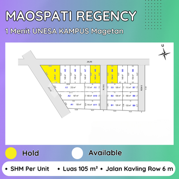 57 M Sdn Sempol 2, Kavling Murah, Maospati 