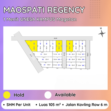 8 Menit Lanud Iswahyudi, Kavling Magetan, Maospati 