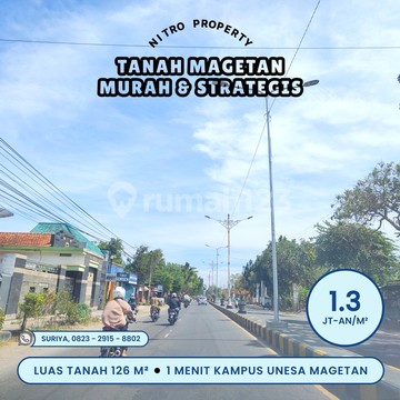 Tanah Kavling SHM Pekarangan Dekat Unesa Kampus Magetan Strategis
