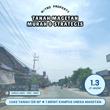 Jual Tanah Magetan 1jutaan Dekat Stasiun Ka Barat Strategis