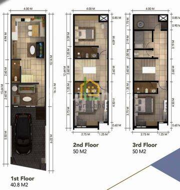 Andre Tjhia Meruya Rumah Uk 4x15.6 Bangunan 3 Lt Dkt Puri Indah