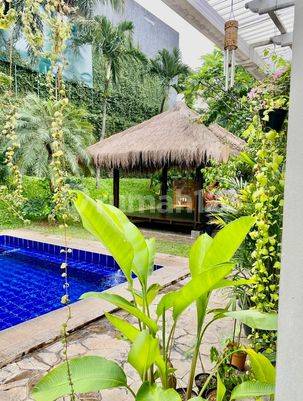 Classic One Storey House With Nice 4 Bedrooms And Private Pool At Kemang Area