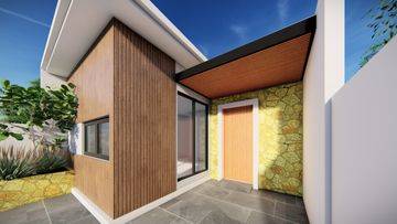 VILLA FULL FURNISHED VIEW PERSAWAHAN DI TANAH LOT DEKAT CANGGU