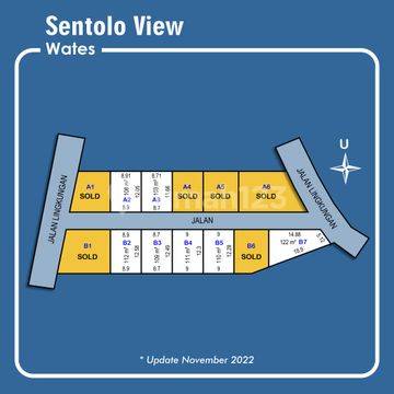 Tanah di Jln. Kw. Industri Sentolo, Kulon Progoshm 108 m²