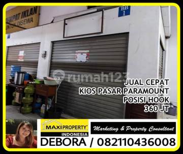 Kios Pasar Paramount, Posisi Hook, Pasar Sudah Ramai, Ruang Usaha