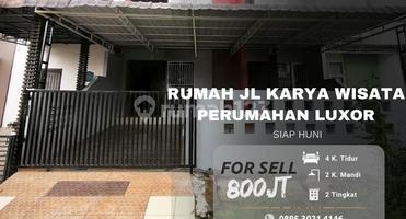 Rumah Jl Karya Wisata Medan - Perumahan Luxor - Siap Huni