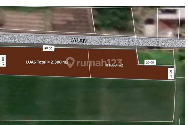 Dijual Sebidang Tanah Jalan Utama Pangkung Tibah Ciputra Beach Resort