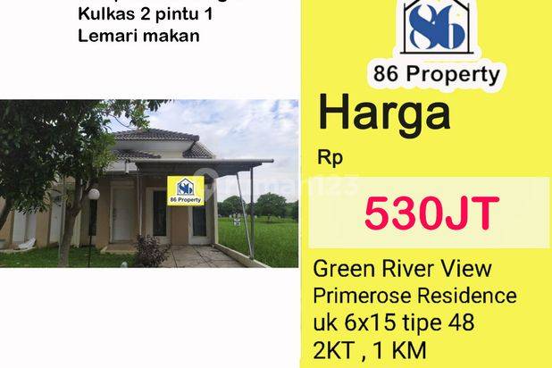 DIJUAL Rumah di Green River View Tanjung Bunga Cluster PrimeRose dekat cluster goldenrod , laurus , rosemary