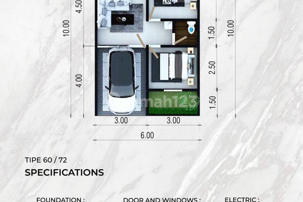 Rumah Dijual di Jl. Joyoagung. Dekat Kampus Brawijaya