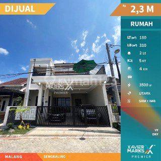 D061 Dijual Rumah Sultan Modern Classic View Gunung di Sengkaling Malang