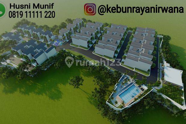 Tanpa DP Bogor termurah fasilitas kolam renang. Kebun raya Nirwana