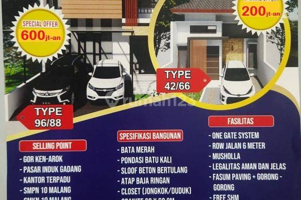 Rumah Modern Minimalis Murah Di Graha Sekar Putih Inside Malang