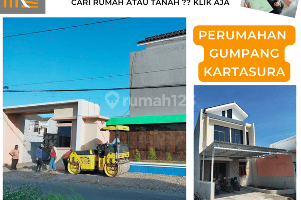 Rumah 2 Lantai Baru Furnished SHM di Kartosuro, Sukoharjo