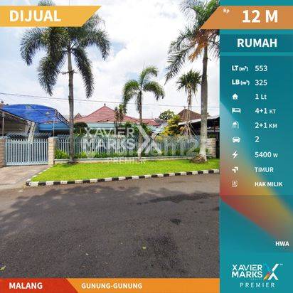 Rumah di Daerah Elite Gunung Gunung Malang Strategis 