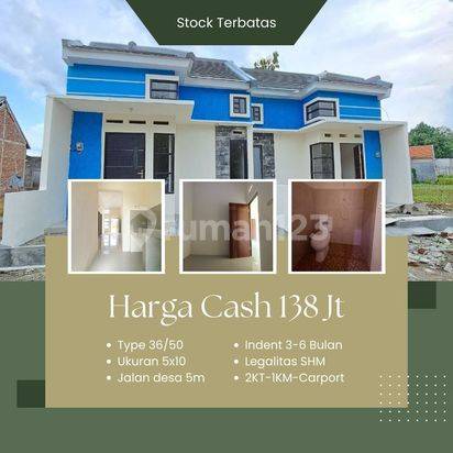 Rumah murah 1 lantai Mojokerto siap bangun promo cash