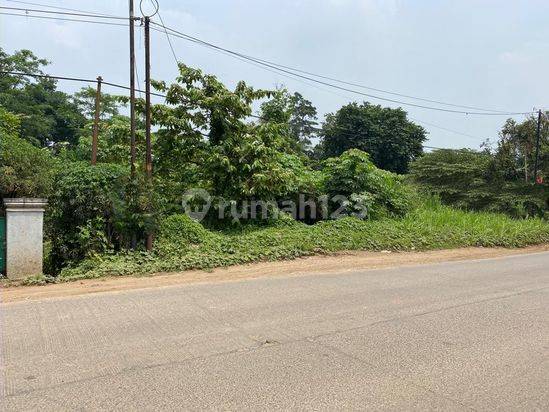 Lahan kosong pinggir jalan raya siap pakai 