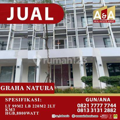 Dijual Ruko 3 Lantai di Suho Graha Natura, Surabaya HGB