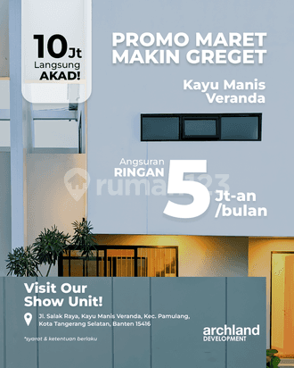 Rumah murah Modern 2 lantai pamulang  Promo Karyawan  tetap
