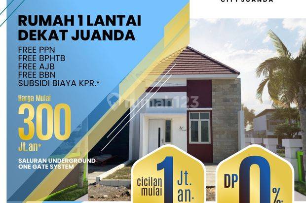 RUMAH MURAH TANPA DP SEDATI SIDOARJO DI AZZAHRA CITY JUANDA