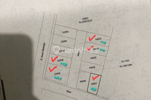Tanah di Jl. Tlogowaru kota Malang 73 m² SHM