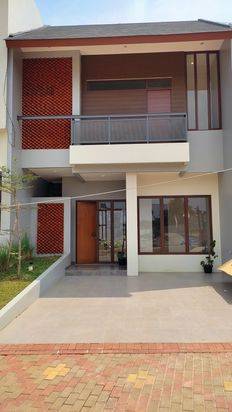 Rumah 2 Lantai Desain Modern Tropis Di Sawangan Depok