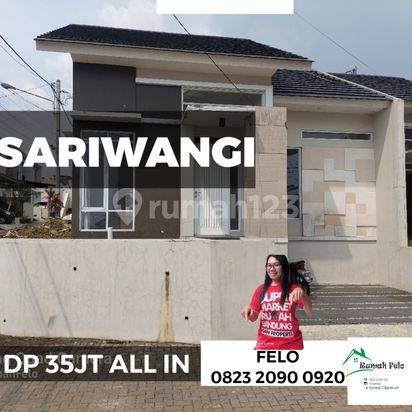 Rumah SIAP HUNI 1lantai HOOK LT 142 di SARIWANGI DP 35jt saja


