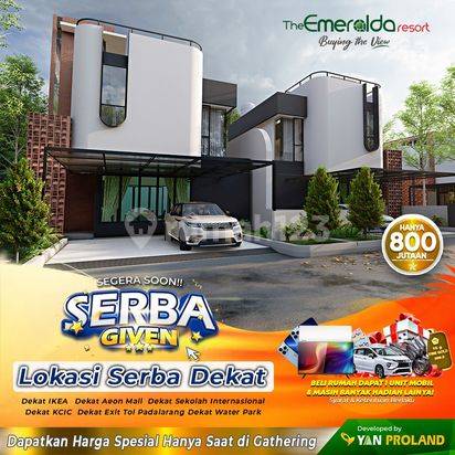 Rumah 2,5 Lantai Strategis Selangkah dengan Stasiun Kereta Cepat Jakarta-Bandung 