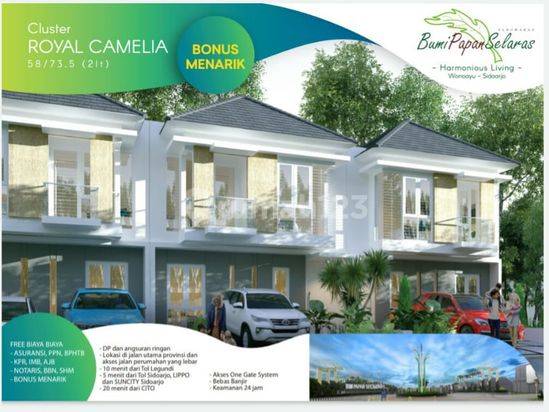 Rumah di Jalan raya wonoayu - krian 2 Lantai