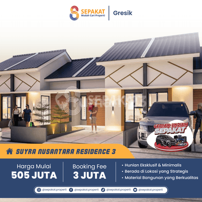 Dijual Hunian Eksklusif Dan Minimalis Di Gresik