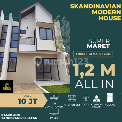 S317.hunian 2 Lt Hny 1m an All In Scandinavian Promo2 di Pamulang