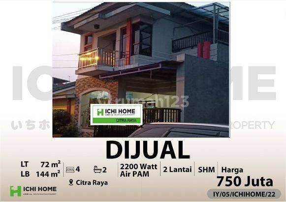 Dijual rmh 2 lantai di citra raya cikupa