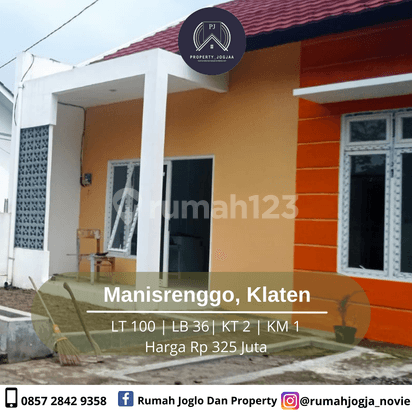 Rumah Cluster 300 Jutaan Siap Bangun Lengkap Imb di Manisrenggo
