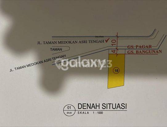 Dijual Super Murah Rumah Hitung Tanah Ditaman Medokan Asri Tengah