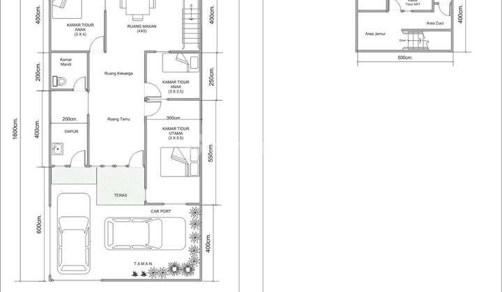 Dijual Cepat Rumah Bagus Rapih Lt 128 Lb 114 Harga Oke di Taman Laguna 5