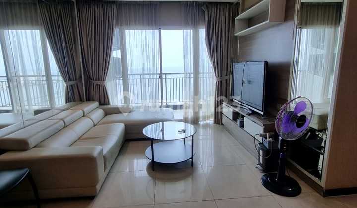 Disewa Apartemen Greenbay Pluit 3BR, 118m2, Sea View, Furnish