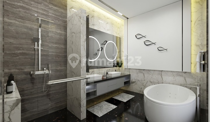 Dijual Rumah Brand New Pik Lt 608m Lb 1.145m, 3 Lantai SHM  2