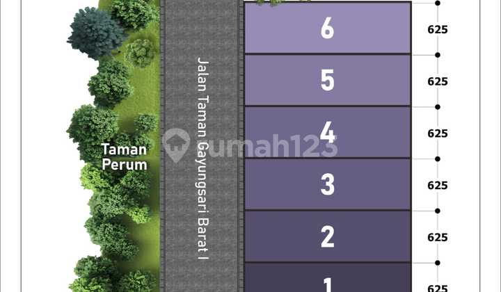 Gayungan Masjid Agung Ahmad Yani | Rumah Surabaya Selatan Mewah Rapih Dekat Lingkungan 2