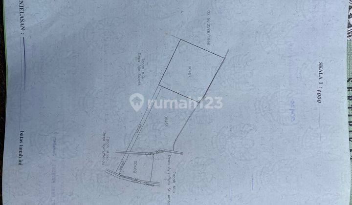 Tanah Siap Bangun Cocok Untuk Villa View Laut Sawah