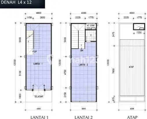 Ruko Jbd 2lt 4x12 48m Jgc Jakarta Garden City Cakung  2