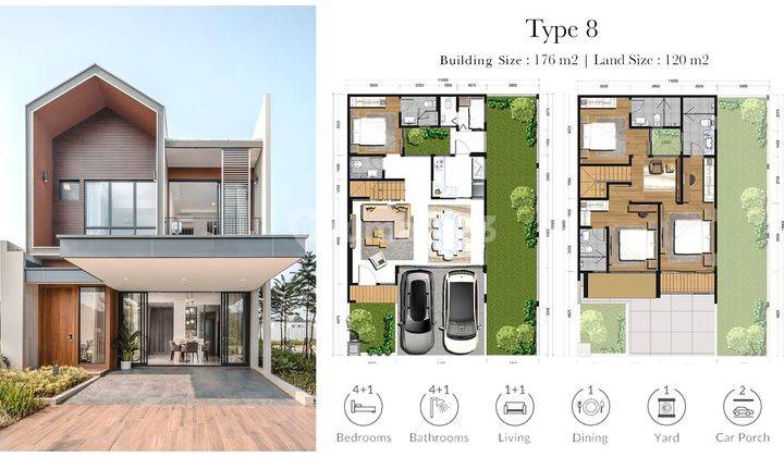 Rumah Hoek Brand New 11x15 163m Cluster Newton Spring Bogor 2