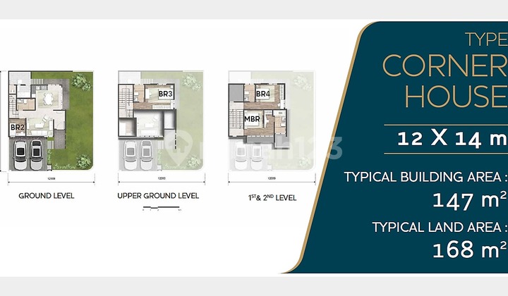 Corner house ready 12x14 168sqm, Matana Asya Cluster, JGC Jakarta Garden City 2