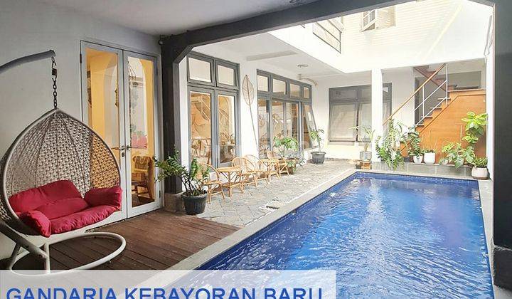 Rumah Cantik Dgn S.pool di Gandaria Kebayoran Baru, Jaksel 1