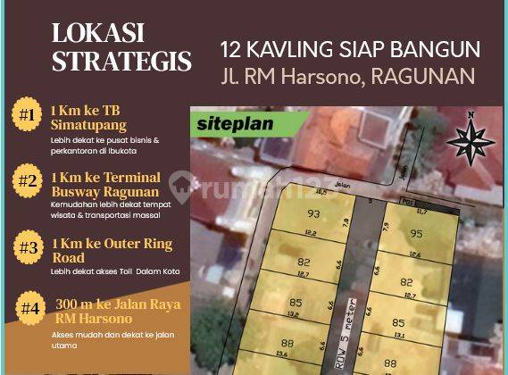 Kavling Tanah M U R A H Area Jl. R M Harsono, Ragunan, Jaksel 1