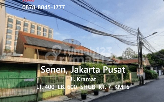 Rumah Asri Jalan Lebar Bebas Banjir area Jl. Kramat, Jakarta Pusat